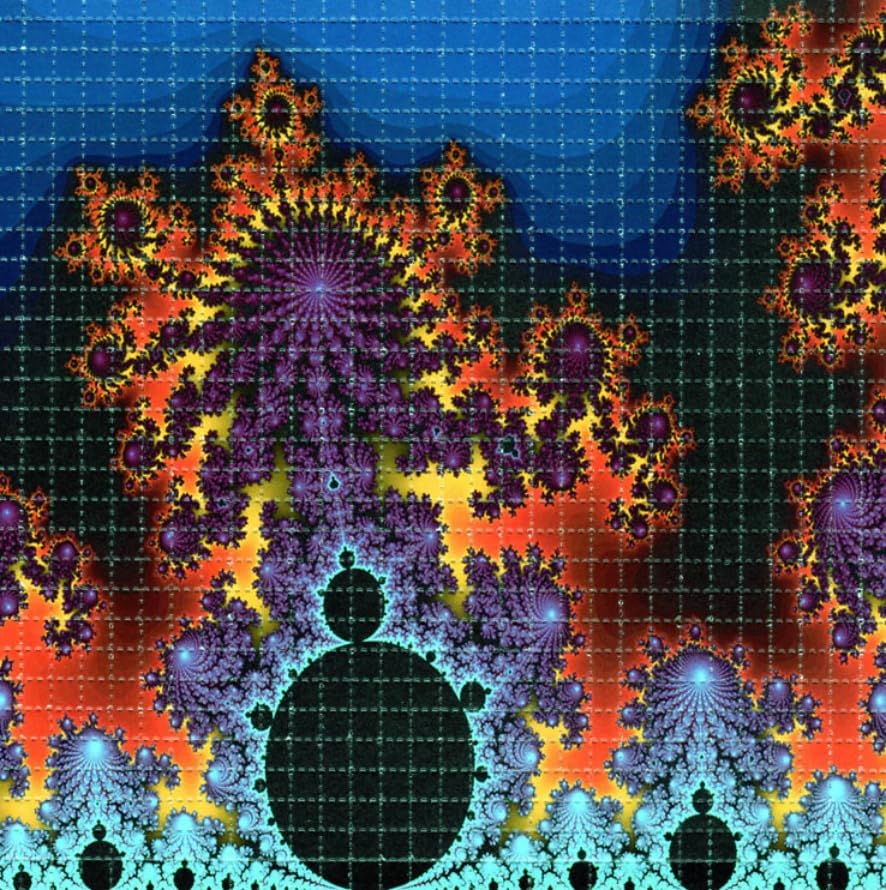 Amazon.co.jp: Gdabs Mandelbrot Fractal LSD blotter art print